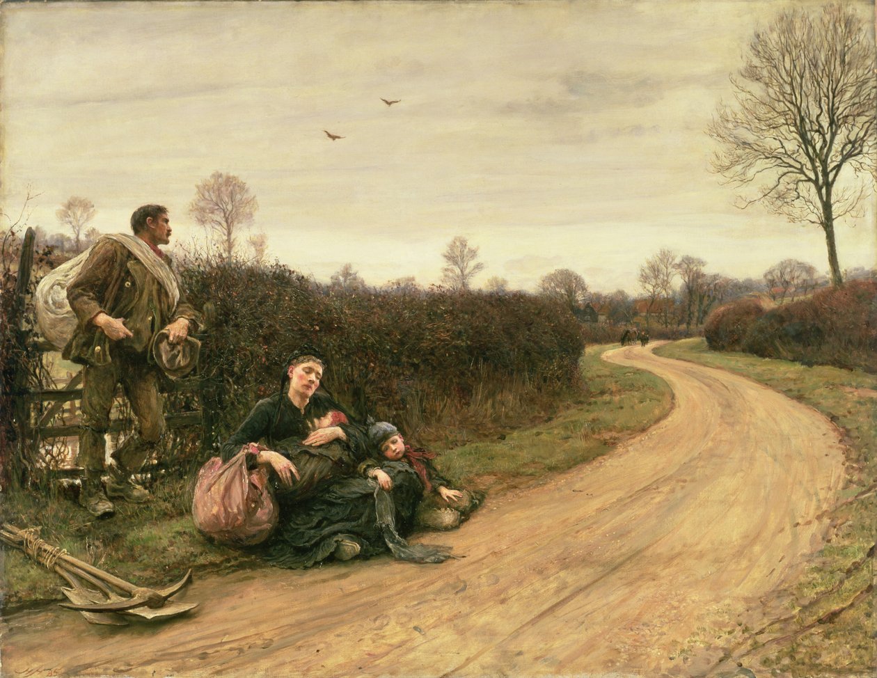 Hard Times by Hubert von Herkomer