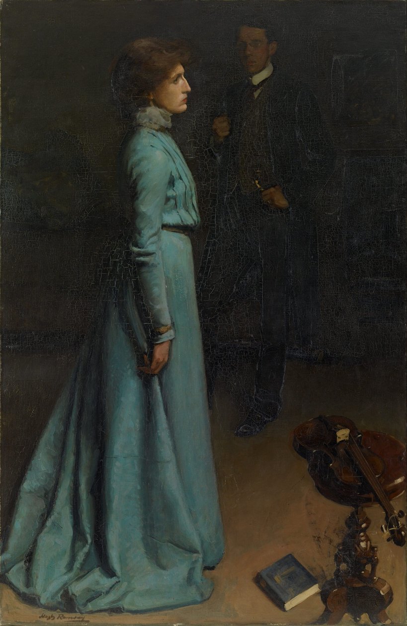 The Lady in Blue by Hugh Ramsay