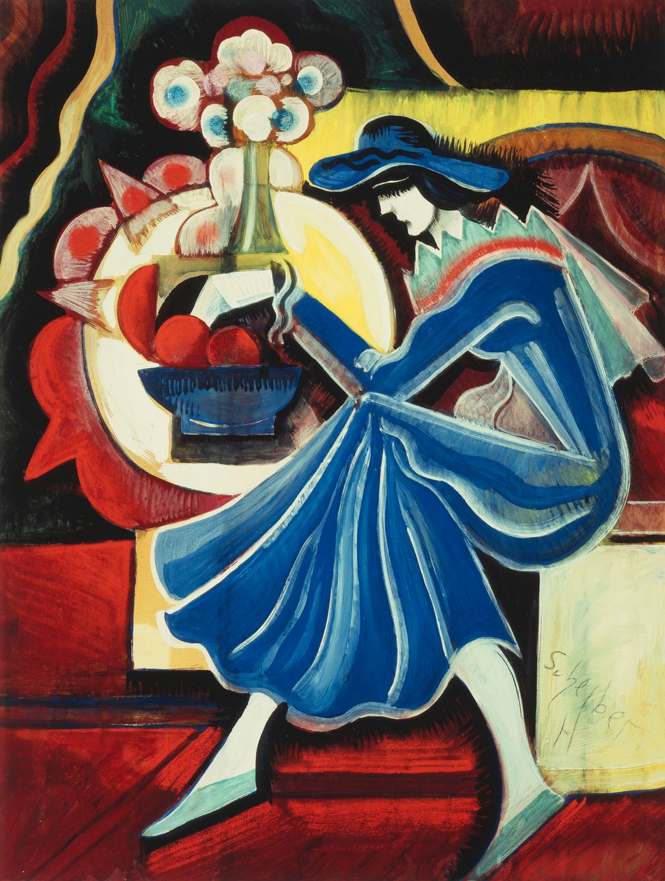 Woman Reading by Hugo Scheiber