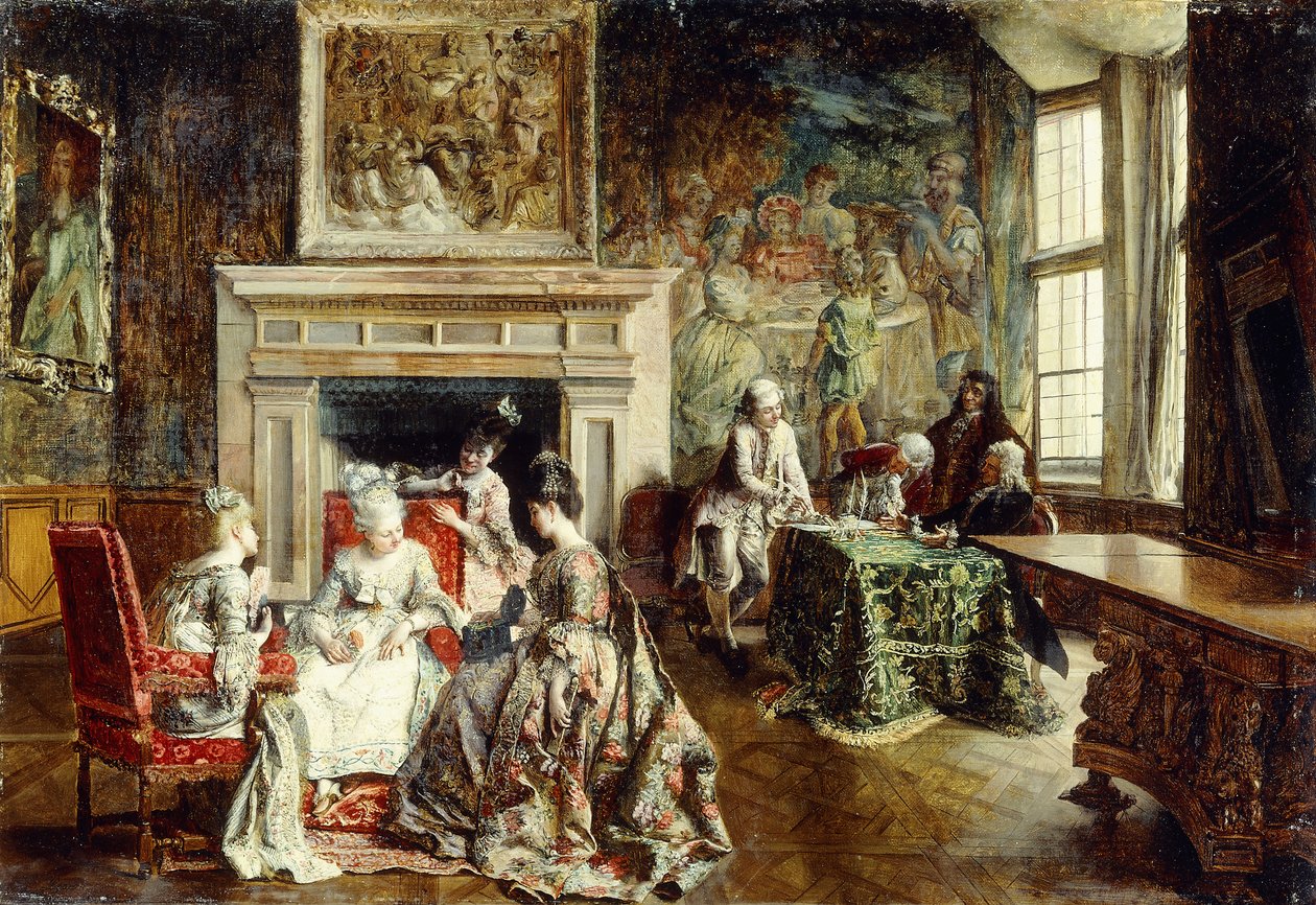 The Marriage Contract by Ignacio Leon y Escosura