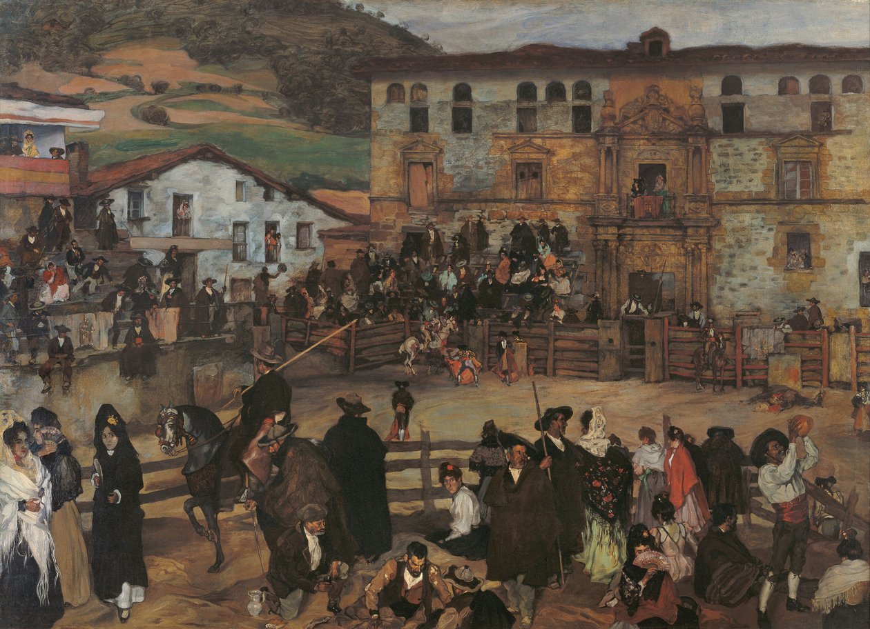 Bullfight in Éibar by Ignacio Zuloaga y Zabaleta