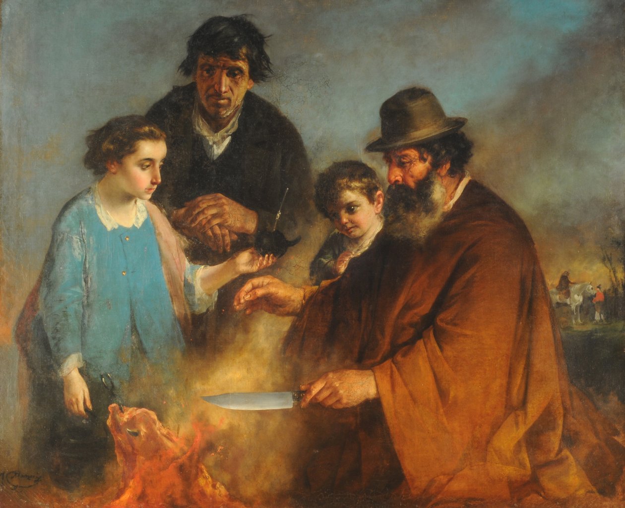 The Roast, c.1871 by Ignazio Manzoni