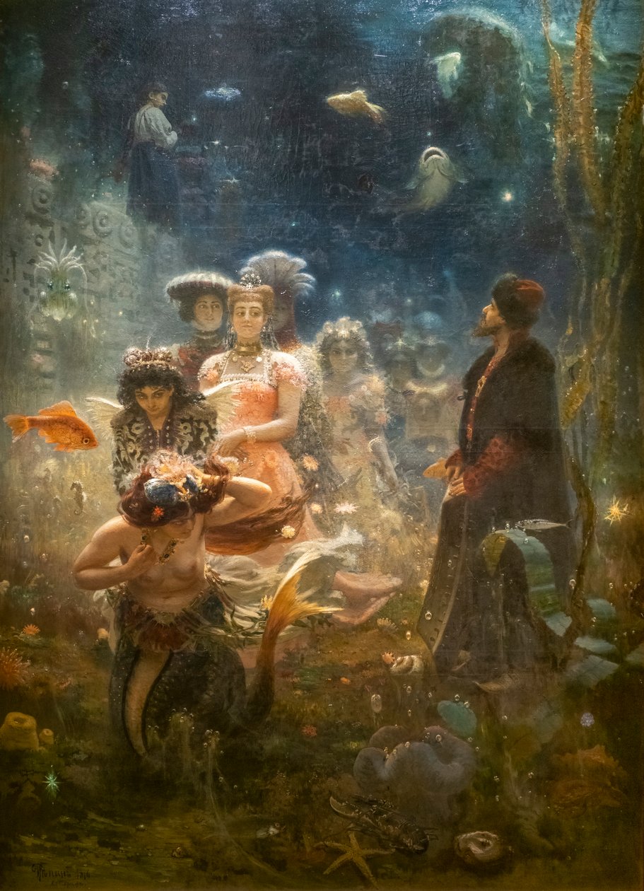 Sadko in the Underwater Kingdom by Ilya Efimovich Repin