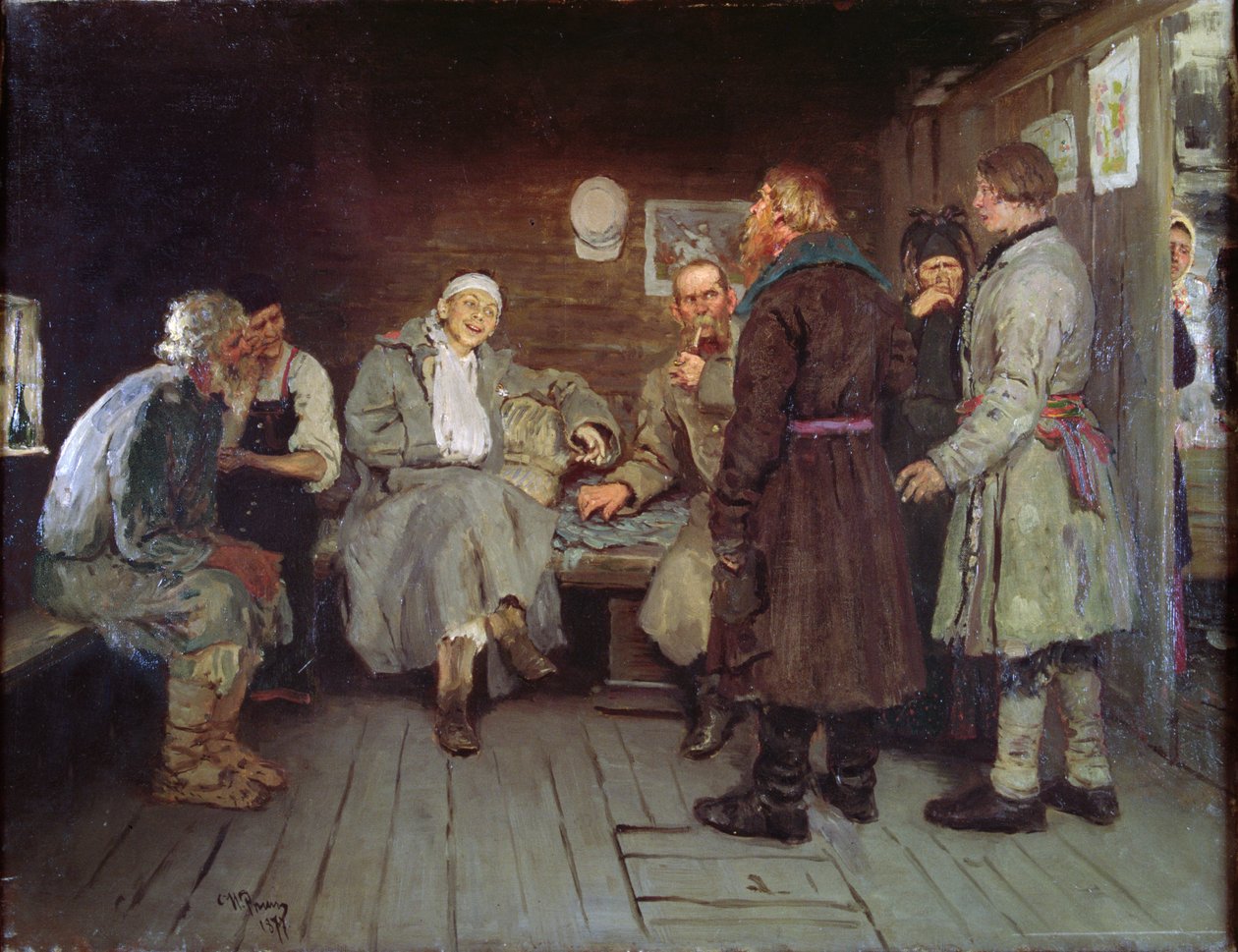 Soldiers Tale by Ilya Efimovich Repin