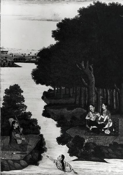 Women in a Landscape by Indian School