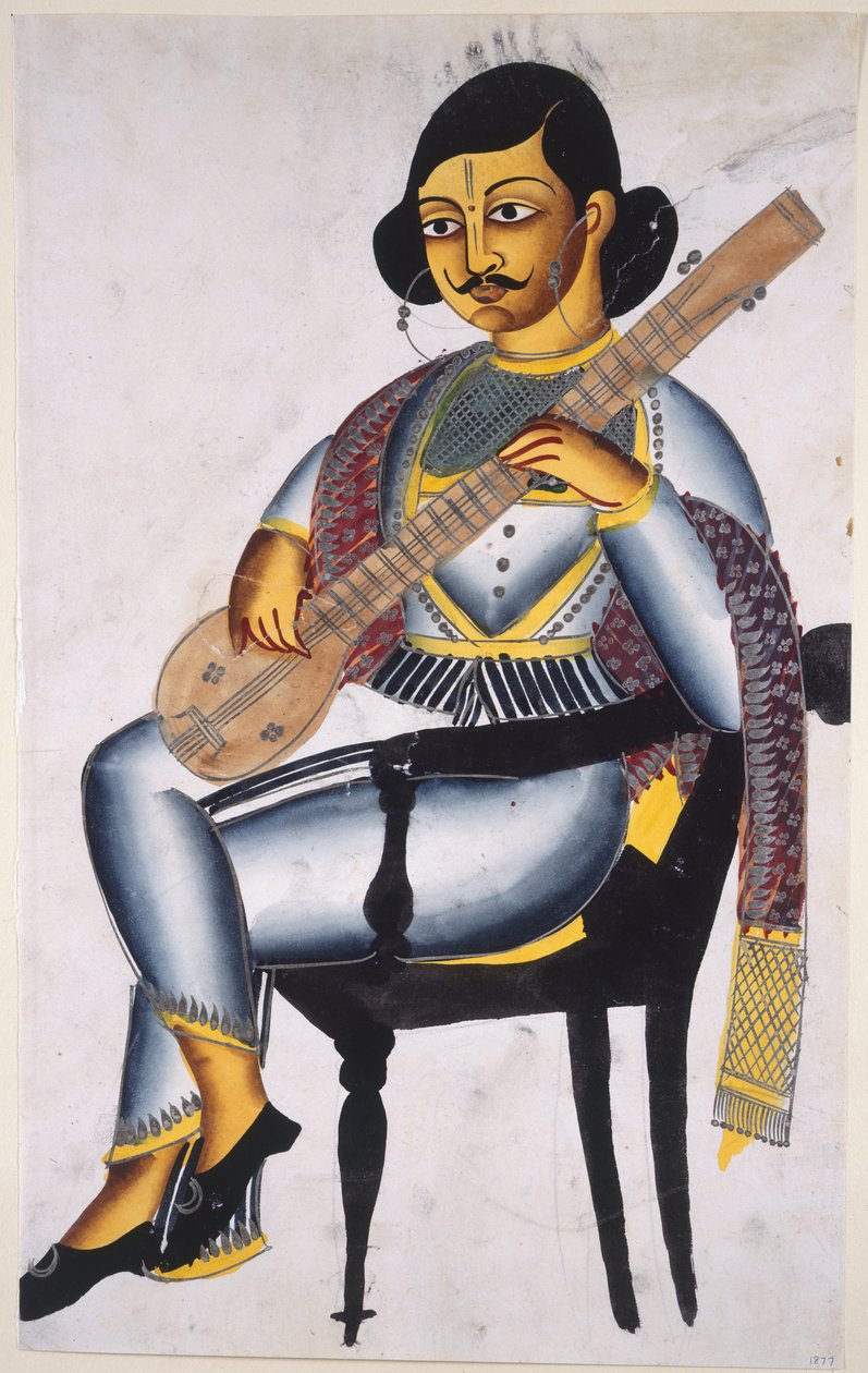 A Bengali musician by Indian School