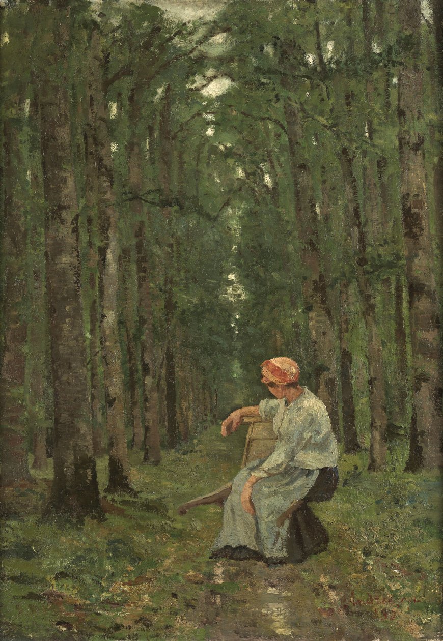Woman in the Forest by Ion Andreescu