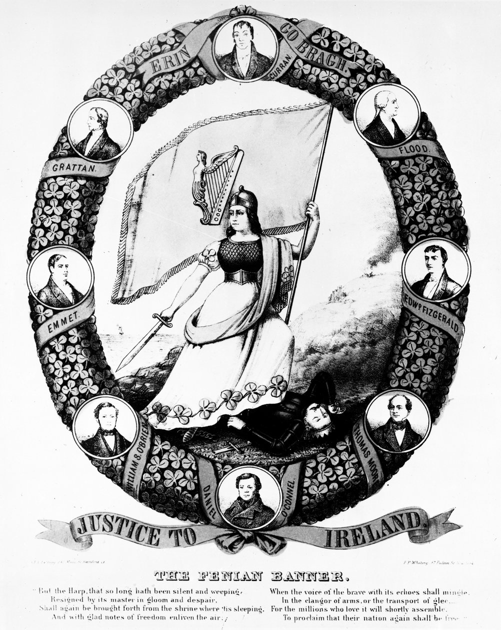 The Fenian Banner by Irish School