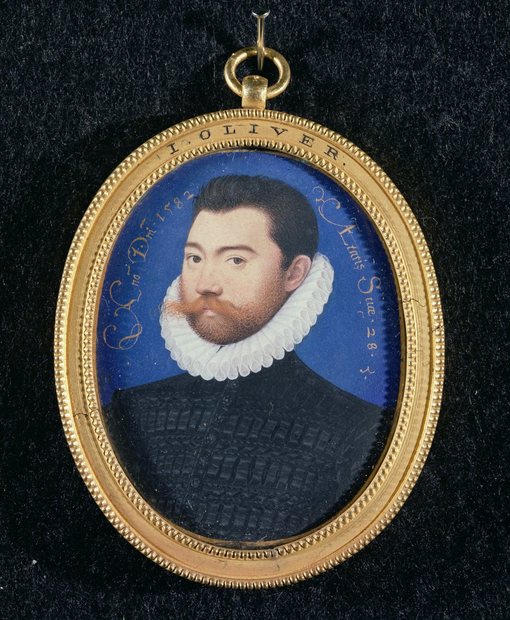 Portrait of an Unknown Man, Aged 28, 1582 by Isaac Oliver