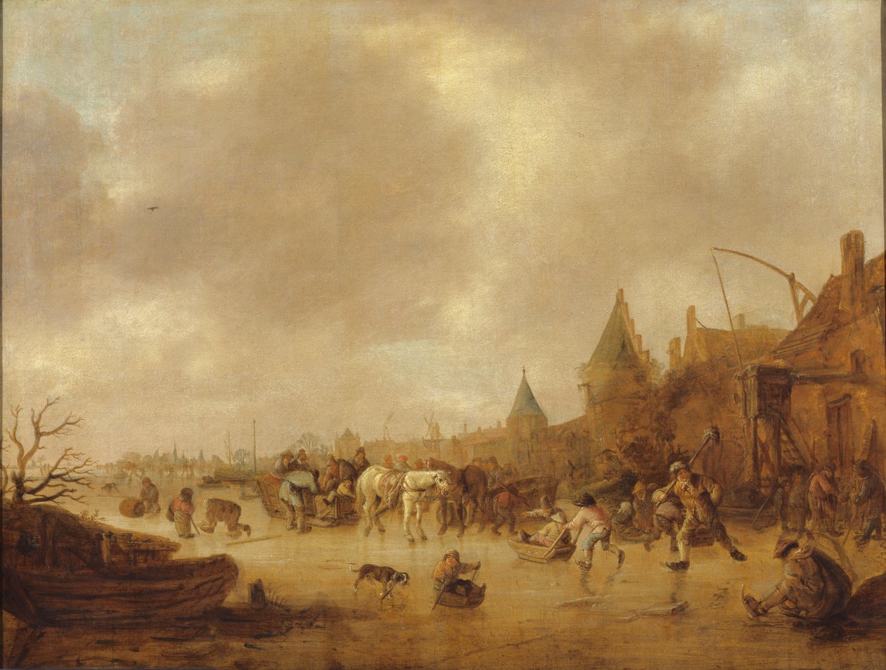 The Skaters by Isack van Ostade