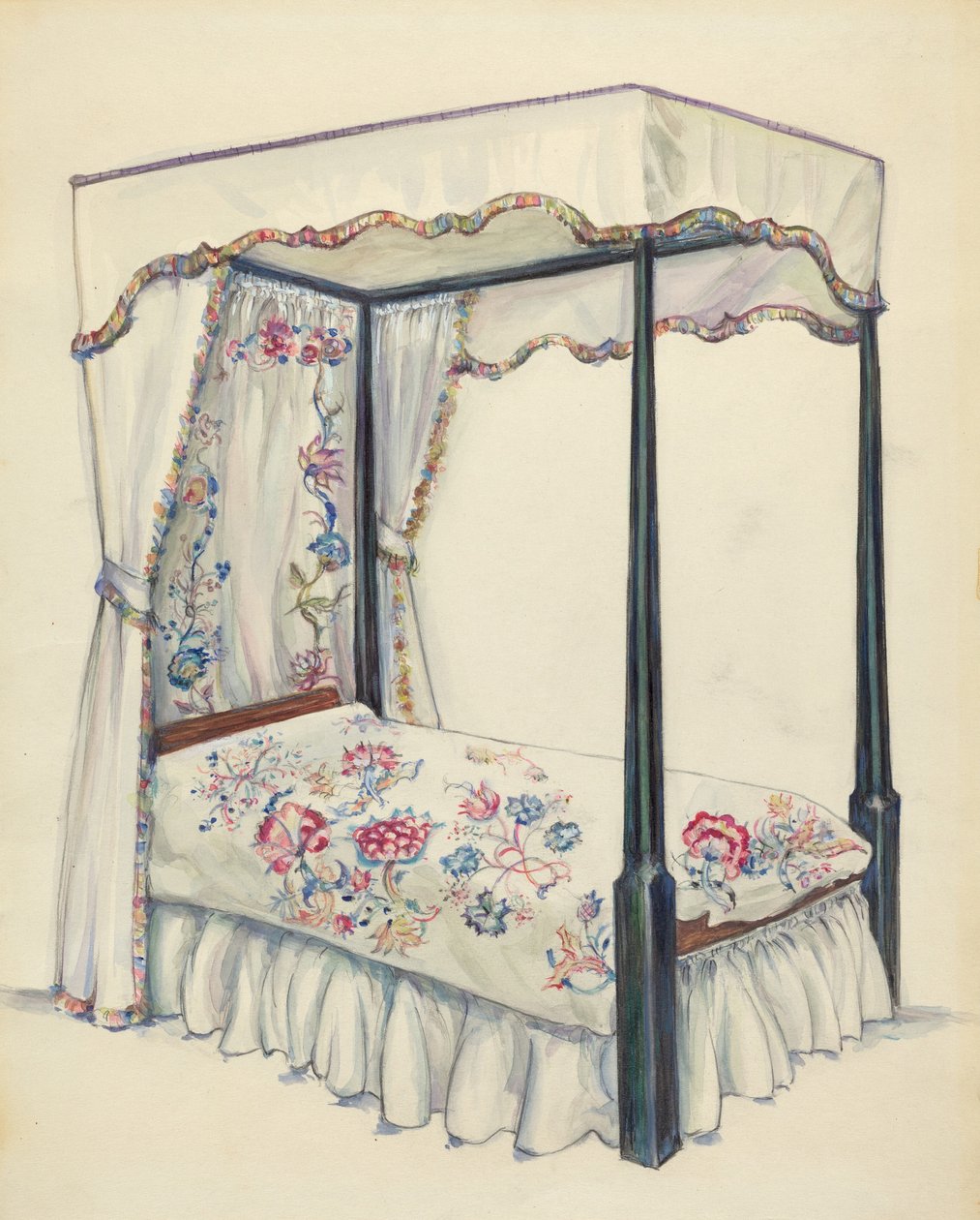 Bed by Isadore Goldberg