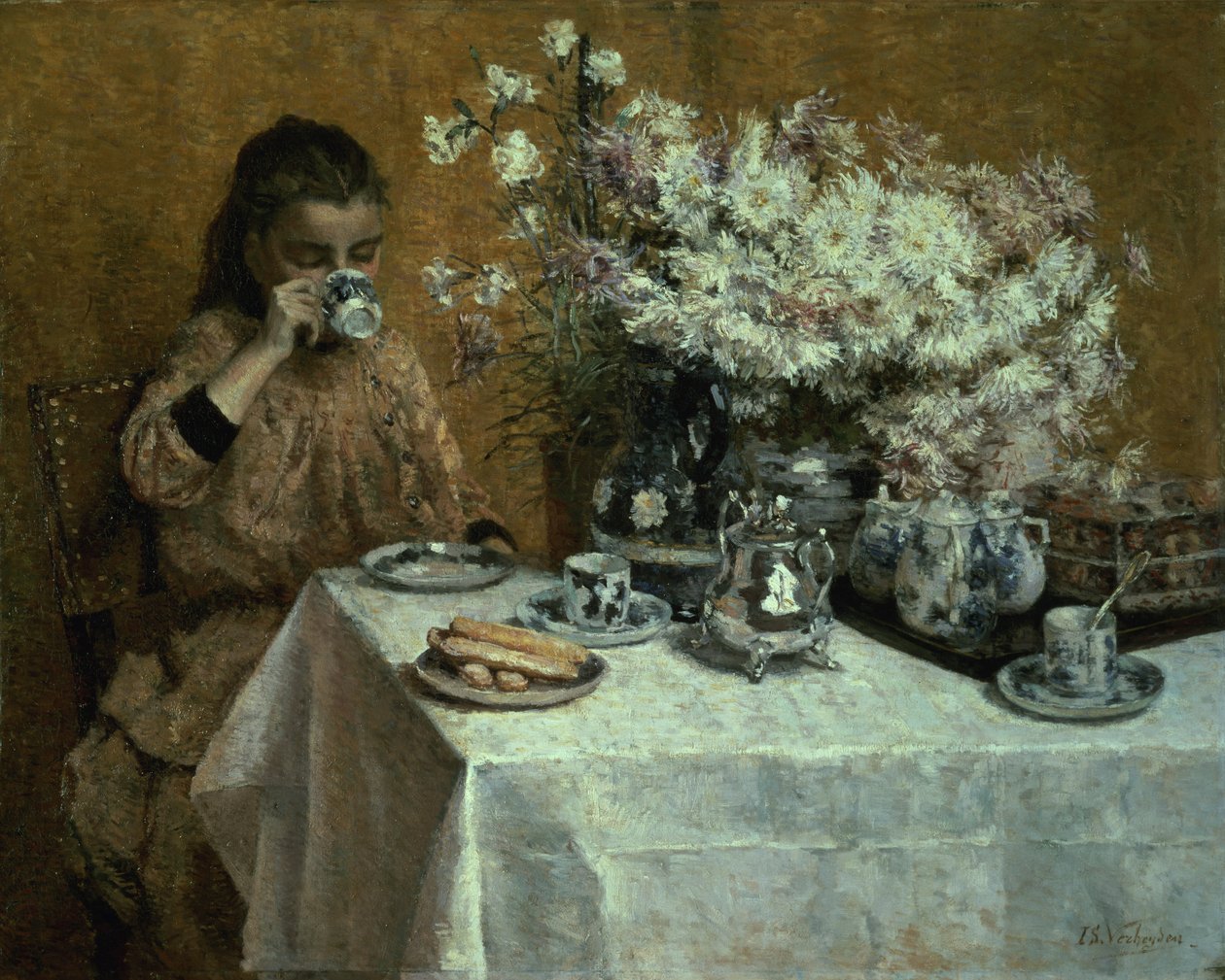 Afternoon Tea by Isidor Verheyden