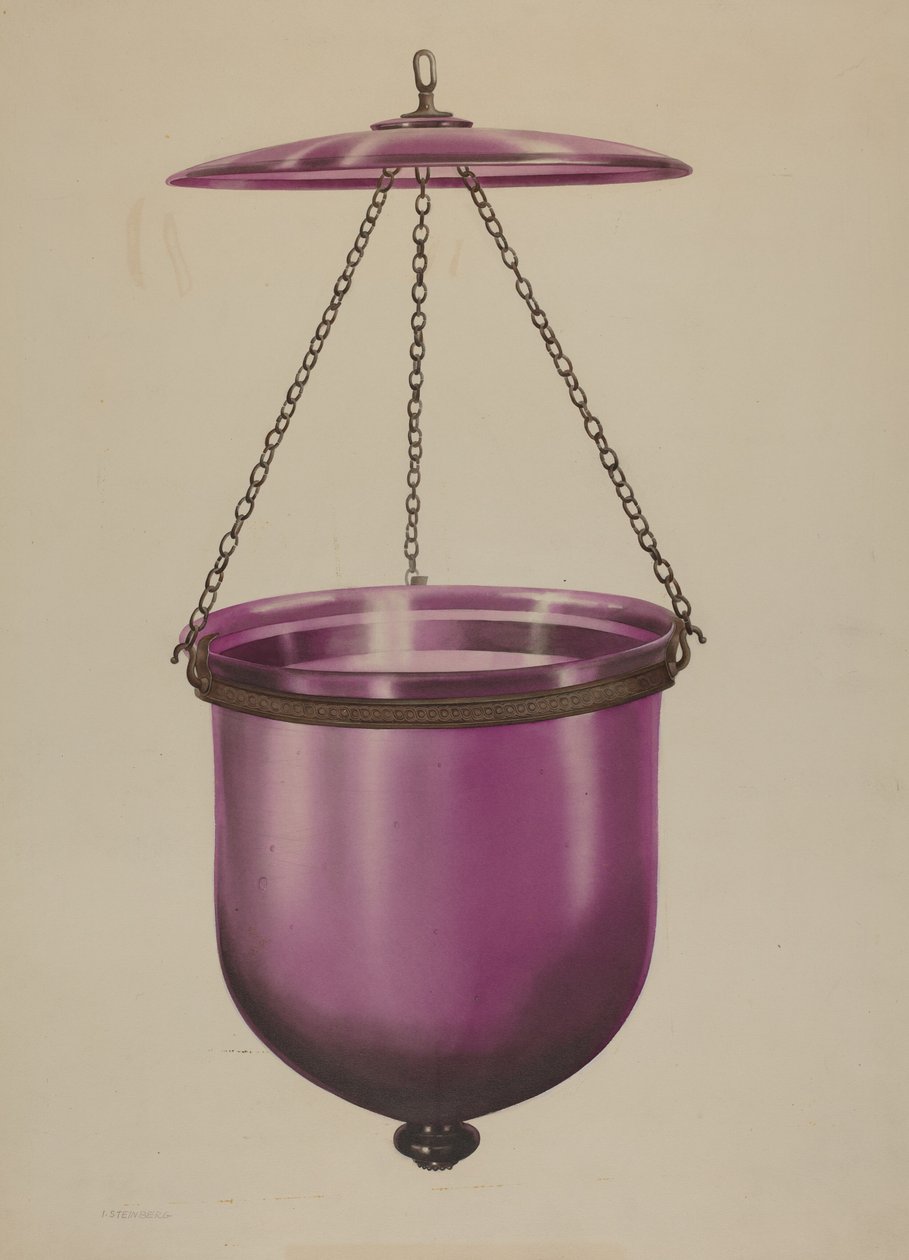 Hanging Lamp by Isidore Steinberg