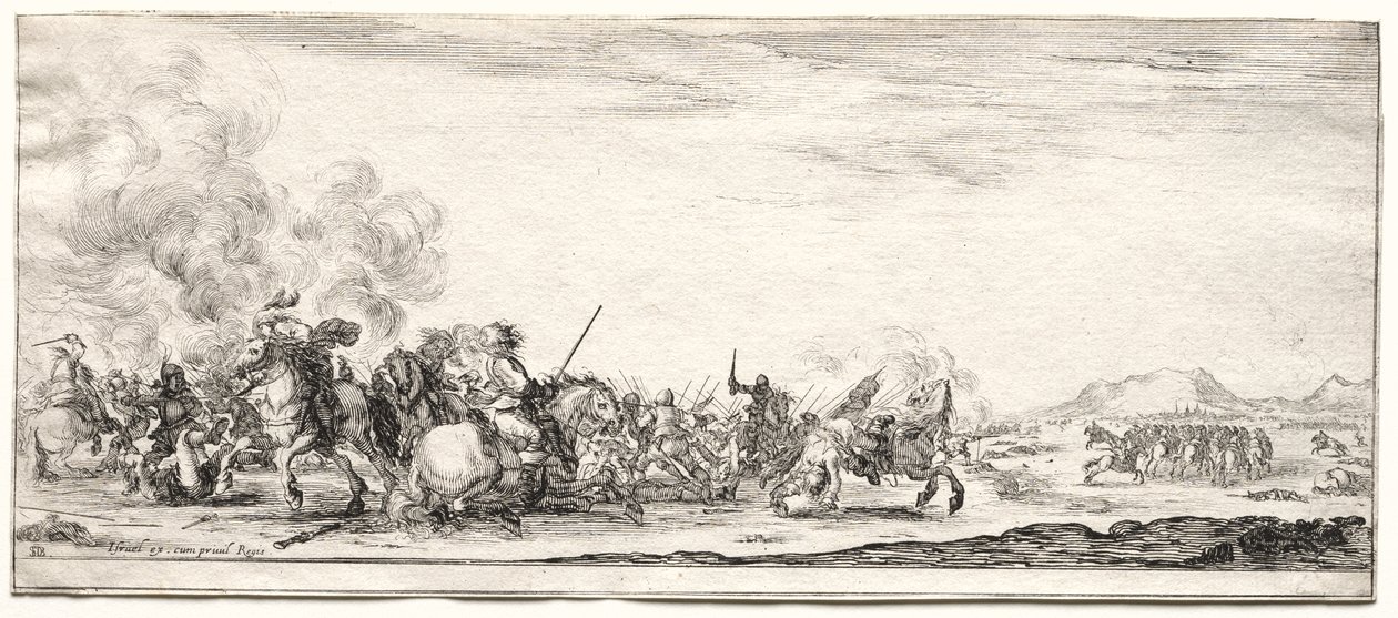 Peace and War: Cavalry Skirmish by Israël Henriet