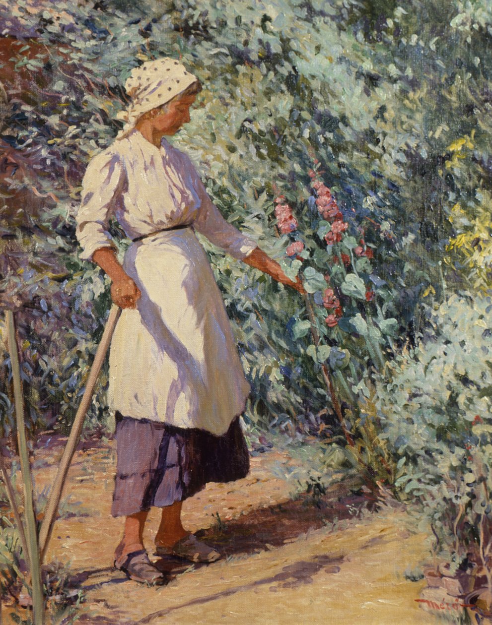 Woman in a Garden by Istvan Mero