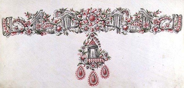 Design for a collier by Italian School