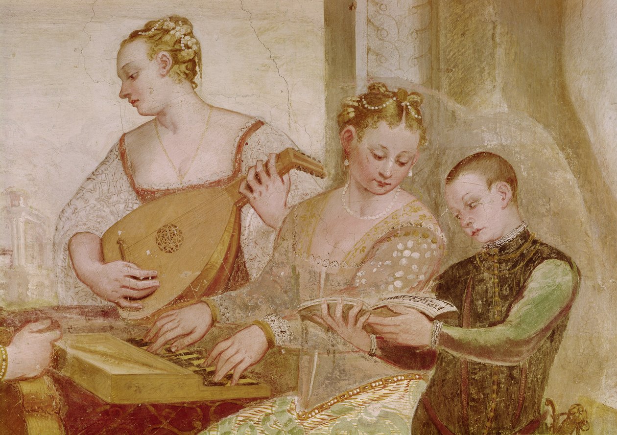 The Concert (detail) by Italian School