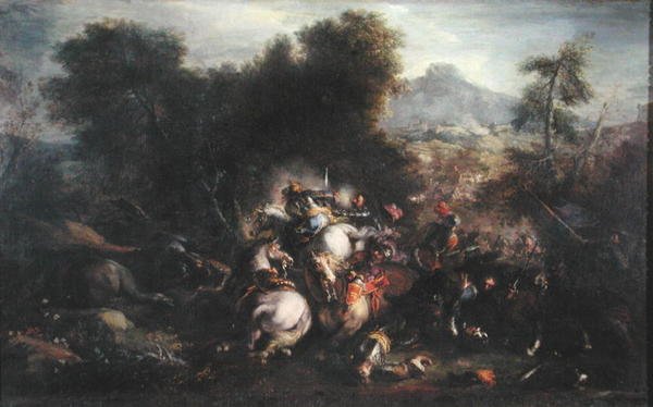 Battle Scene by Italian School