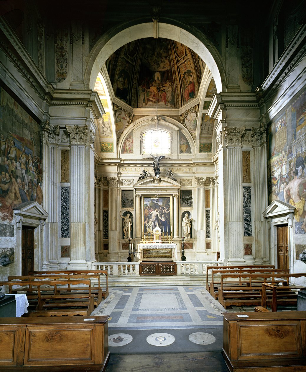 Interior View of the Church by Italian School