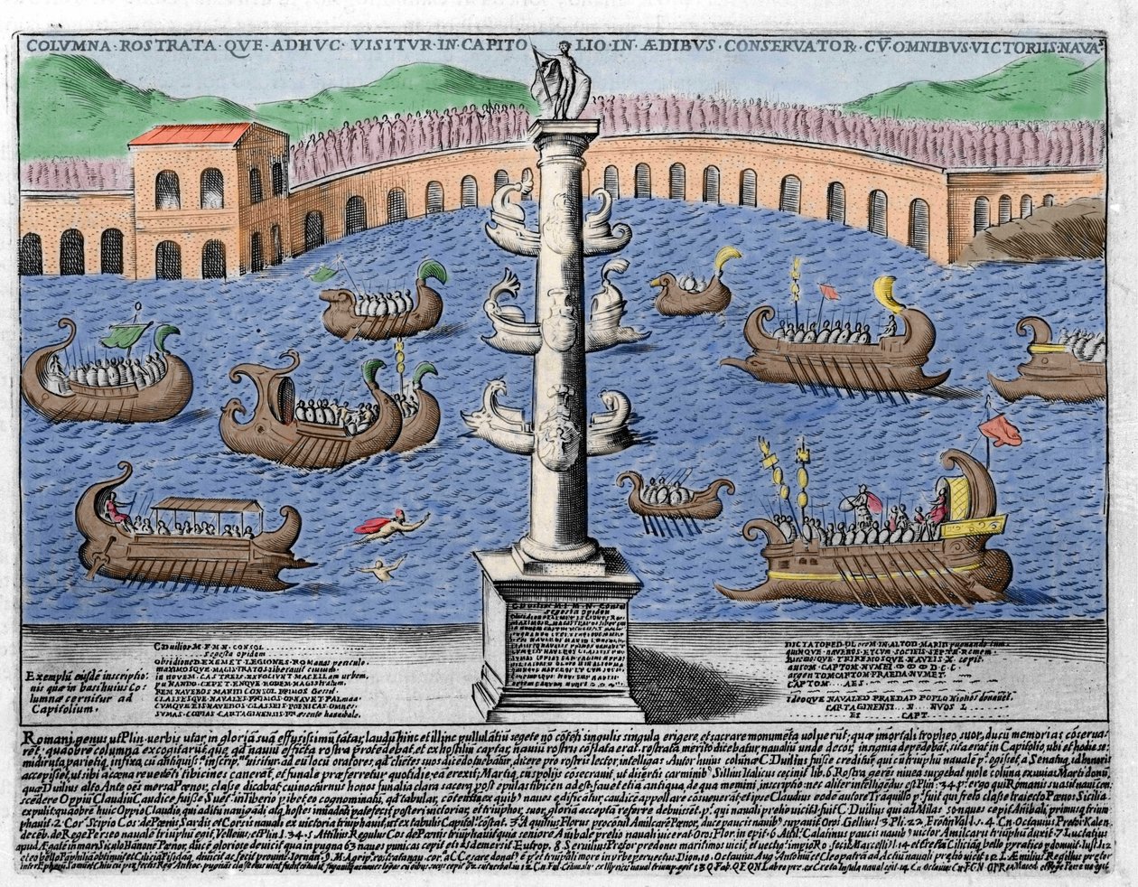 Naumachia by Italian School