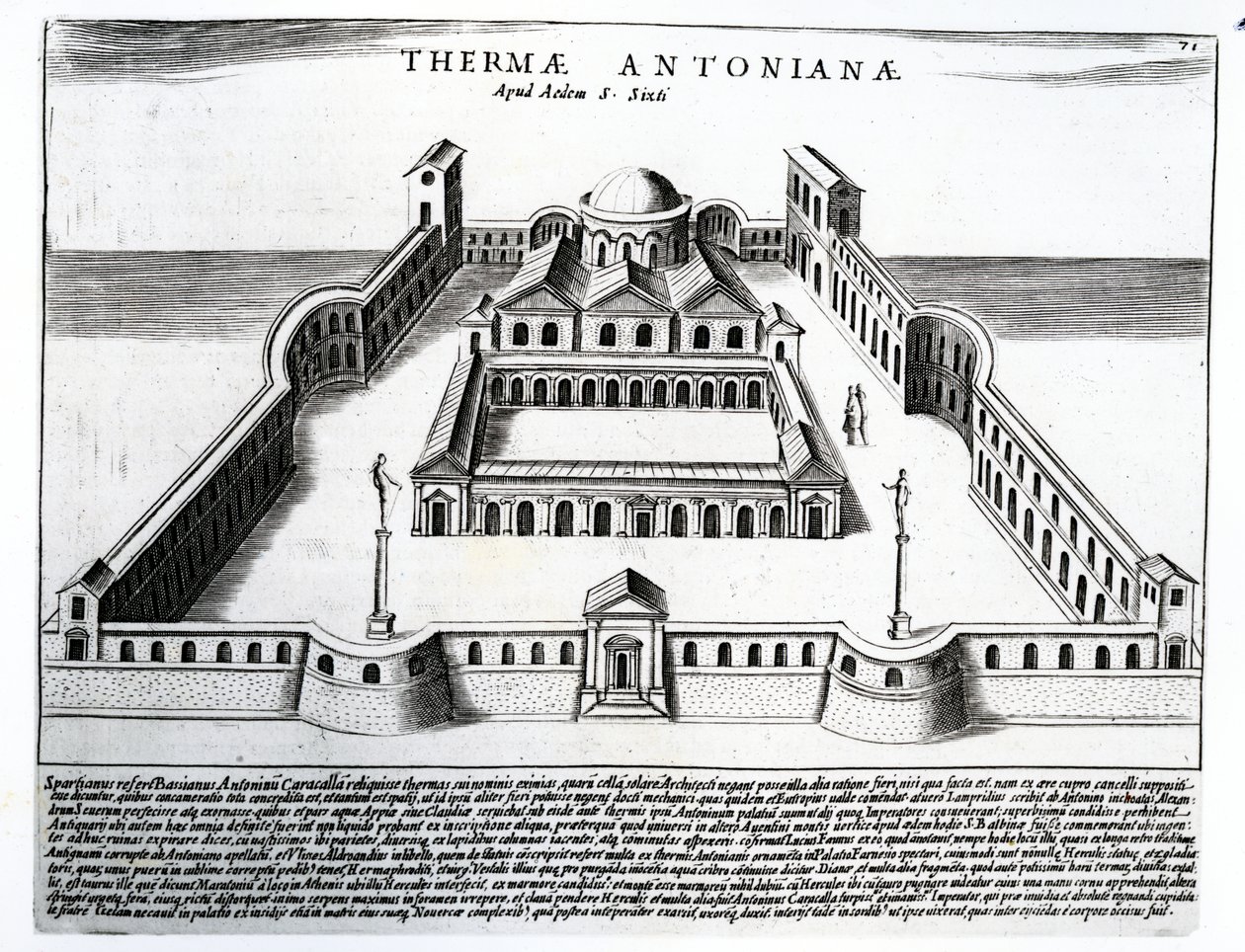 Thermae Antonianae by Italian School