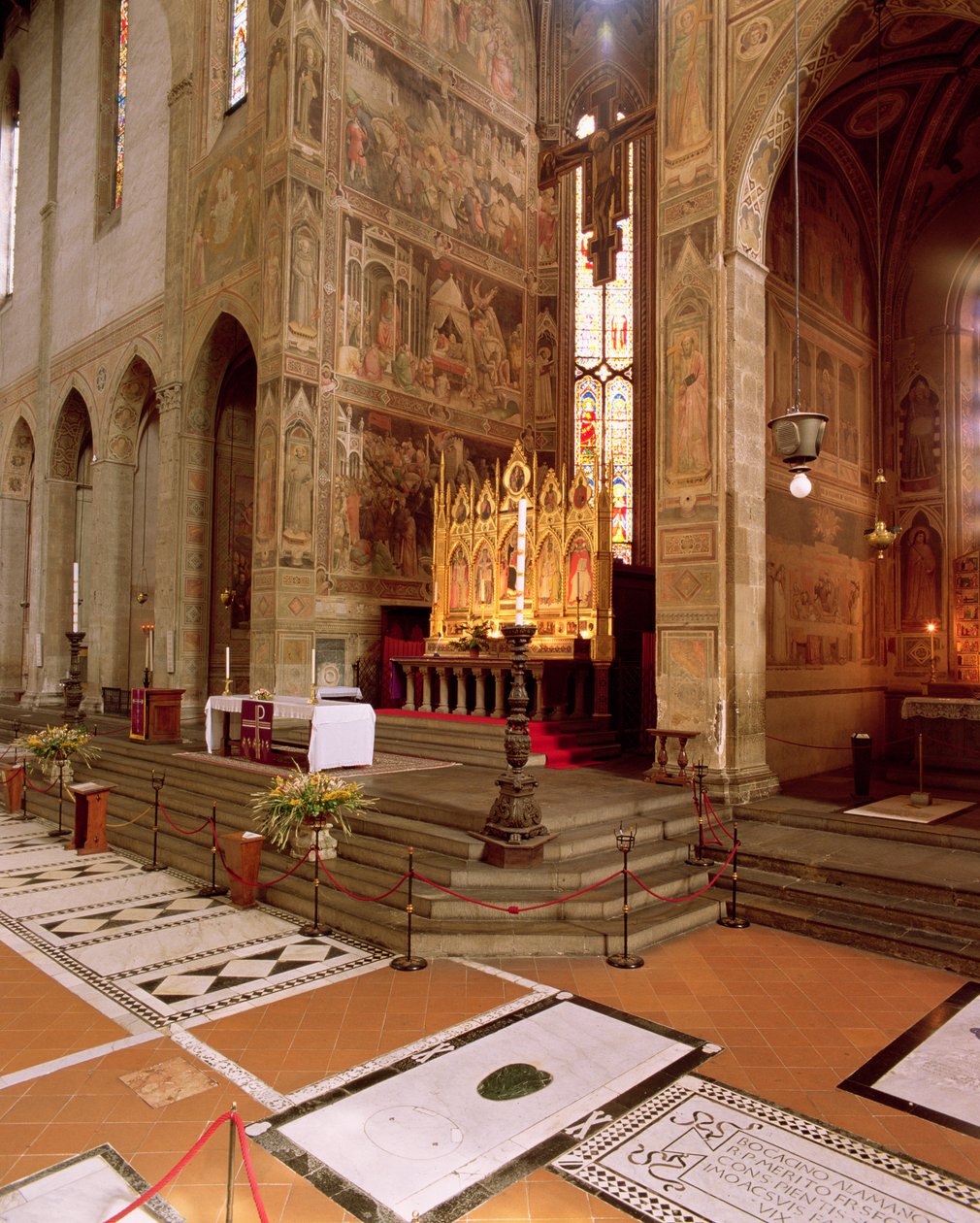 View of the church apse by Italian School