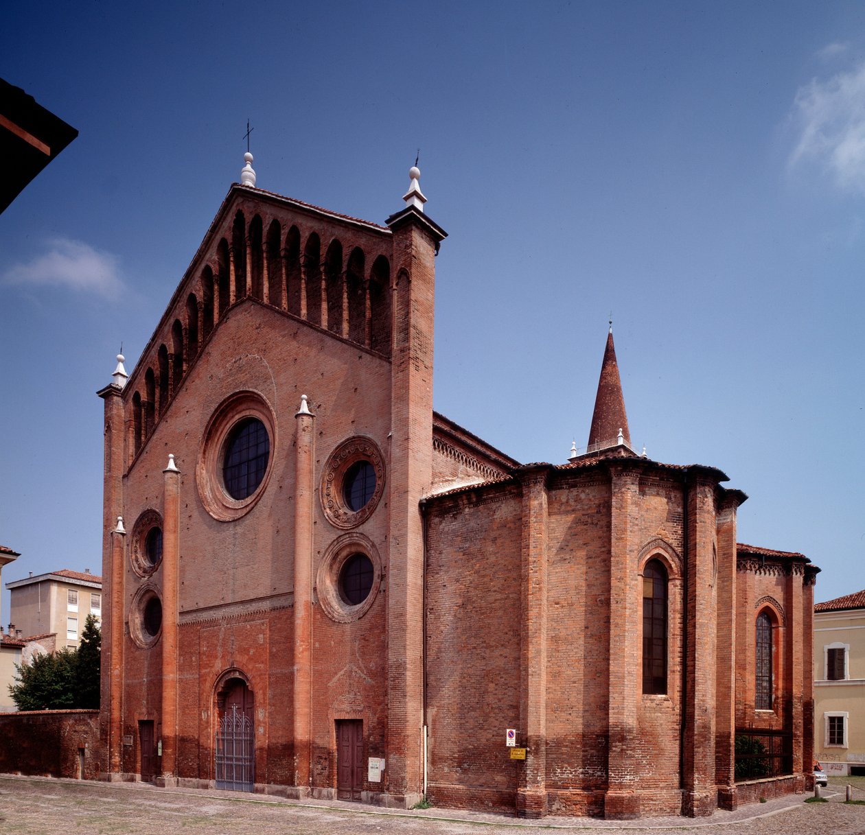 View of the facade by Italian School