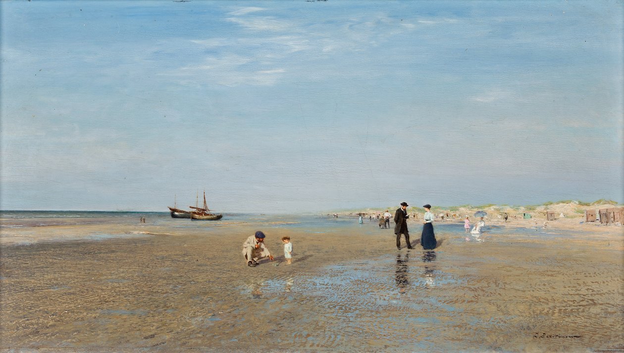 At the Beach by Ivan Pavlovich Pokhitonov