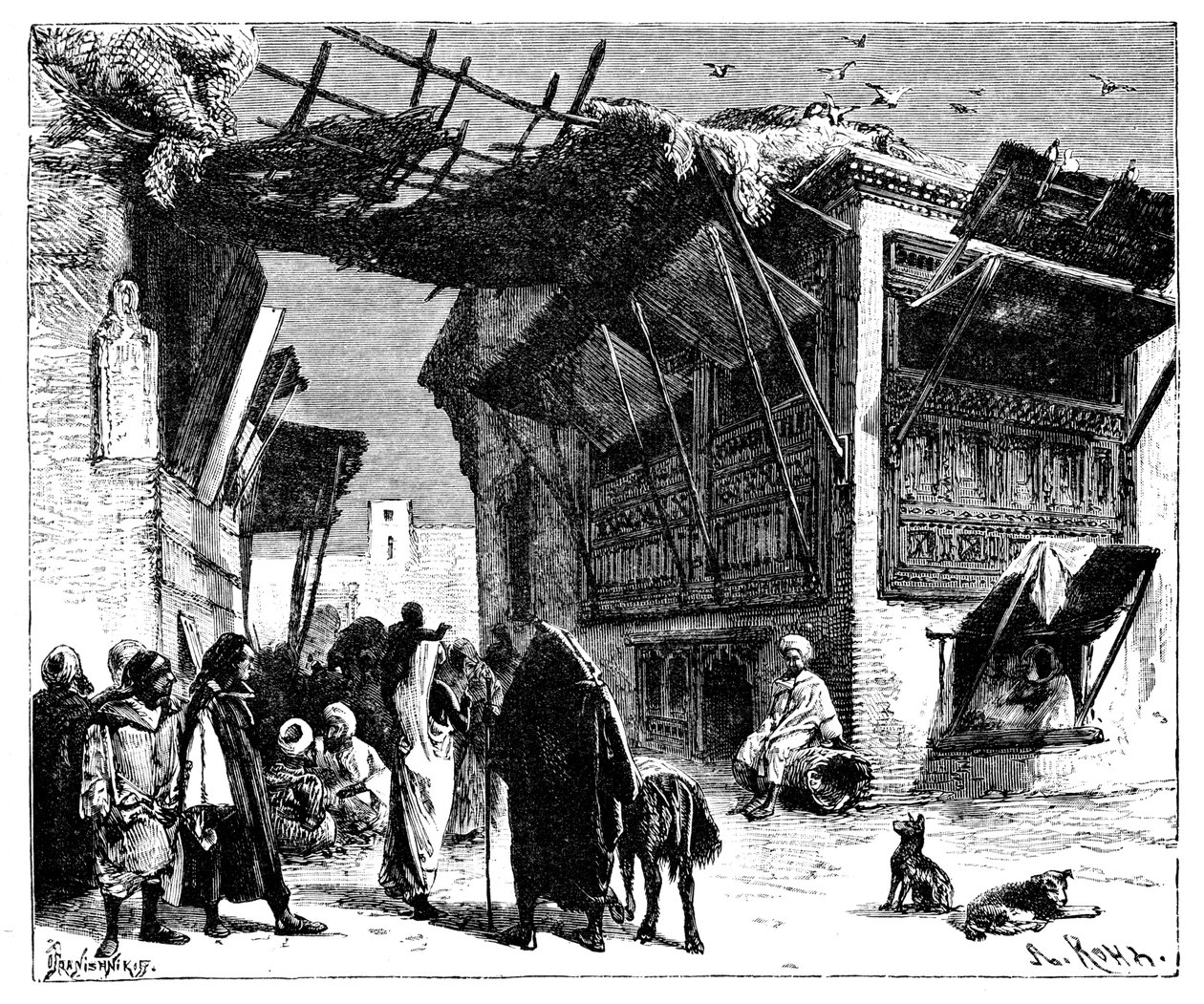 A school in Fez, Morocco, 1895 by Ivan Pranishnikoff