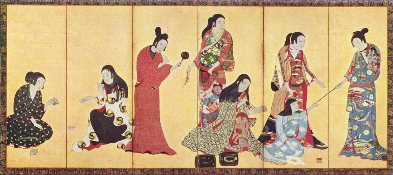 Matsuura Byobu by Iwasa Matabei