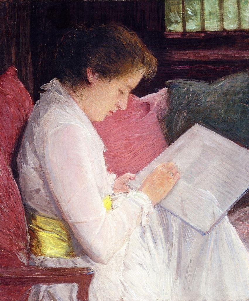 The Lace Maker by J. Alden Weir