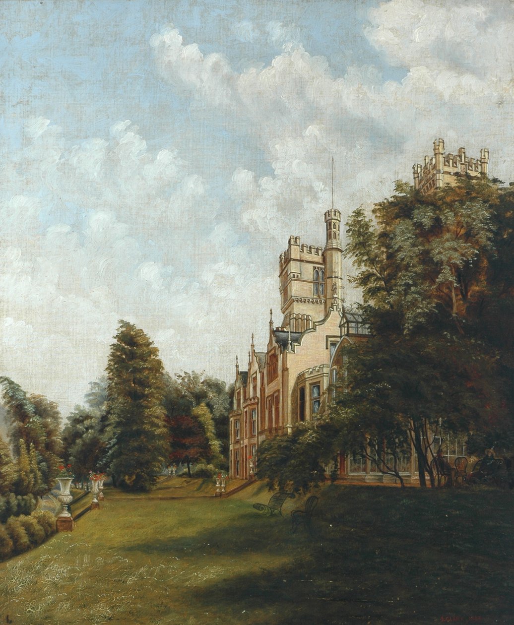 Cliffe Castle, 1883 by J. Clarke