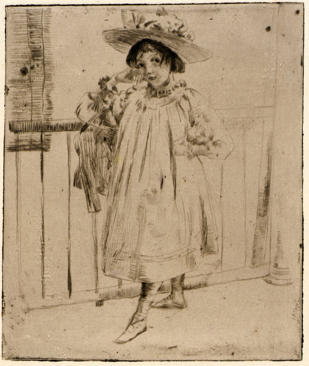 On the Porch by J. Alden Weir