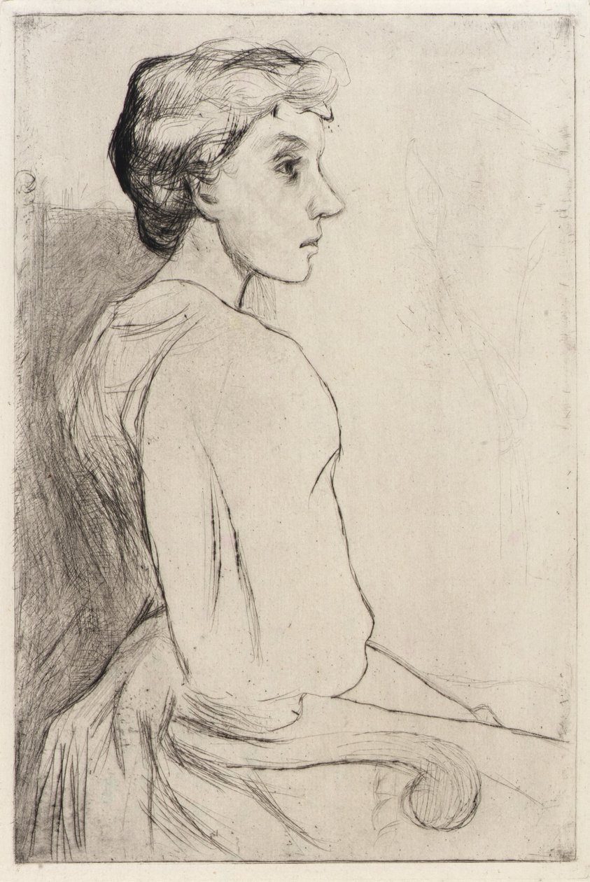 Portrait of a Woman by J. Alden Weir