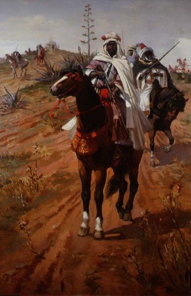 Arab Horsemen by J. Colaco