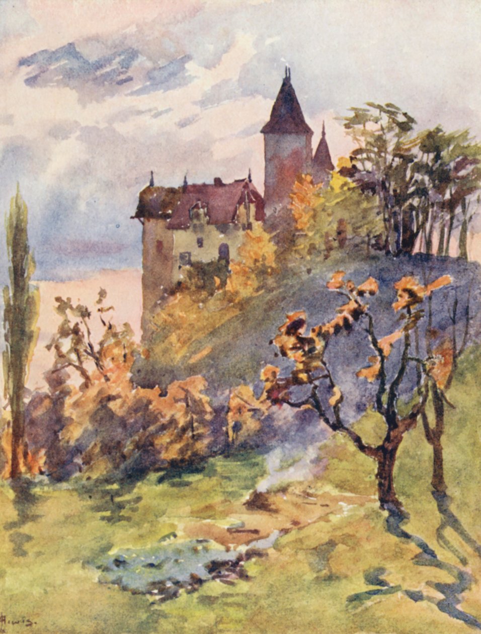 Chateau de Blonay by J. Hardwicke Lewis