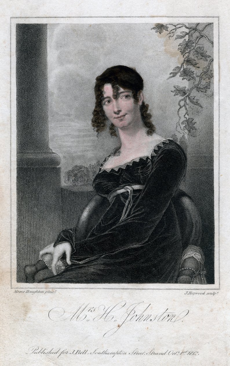 Mrs H Johnston, 1812 by J. Hopwood