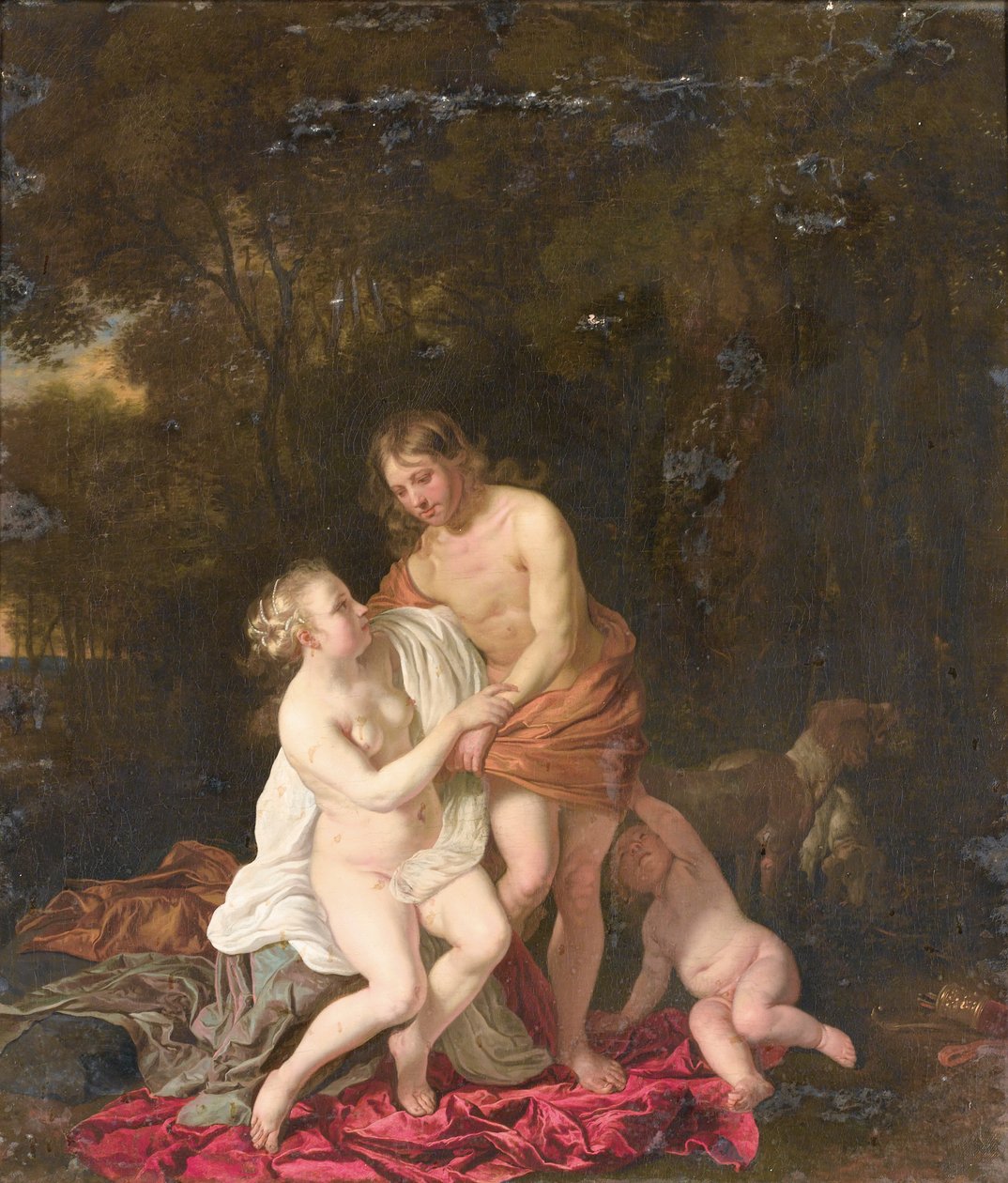 Venus and Adonis by Jacob van Loo