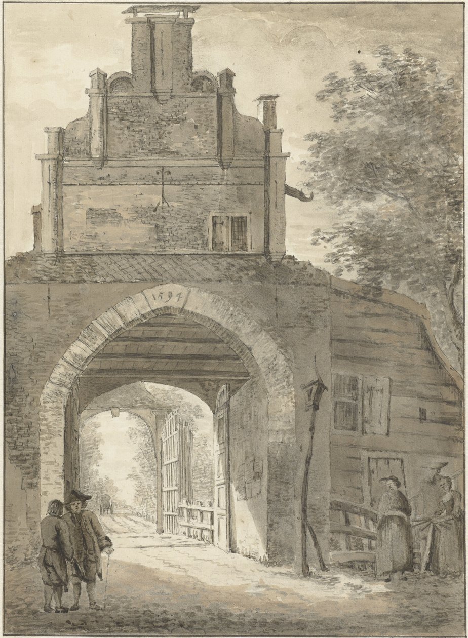 Edammerpoort in Purmerend by Jacob  Cats