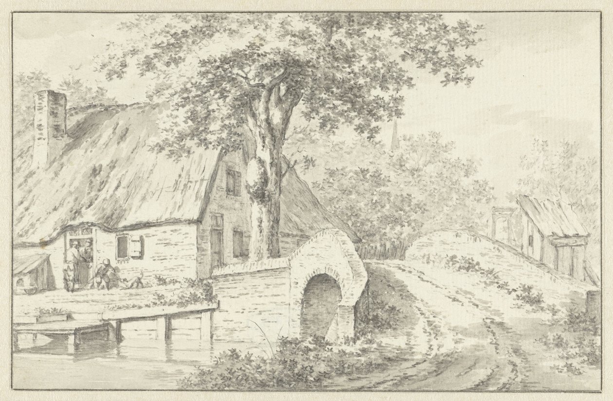 Village Scene by Jacob  Cats