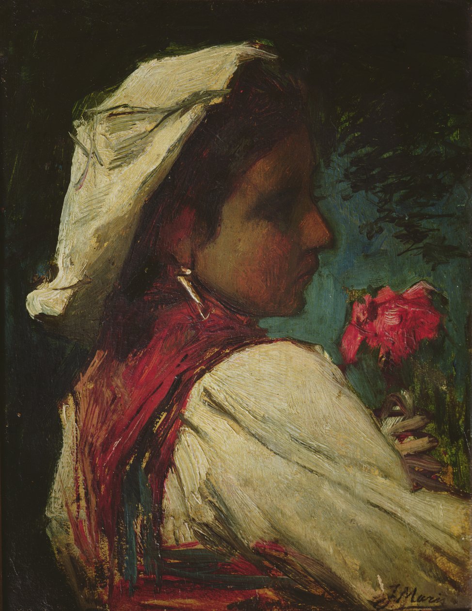 Italian Girl, c.1866 by Jacob Henricus or Hendricus Maris