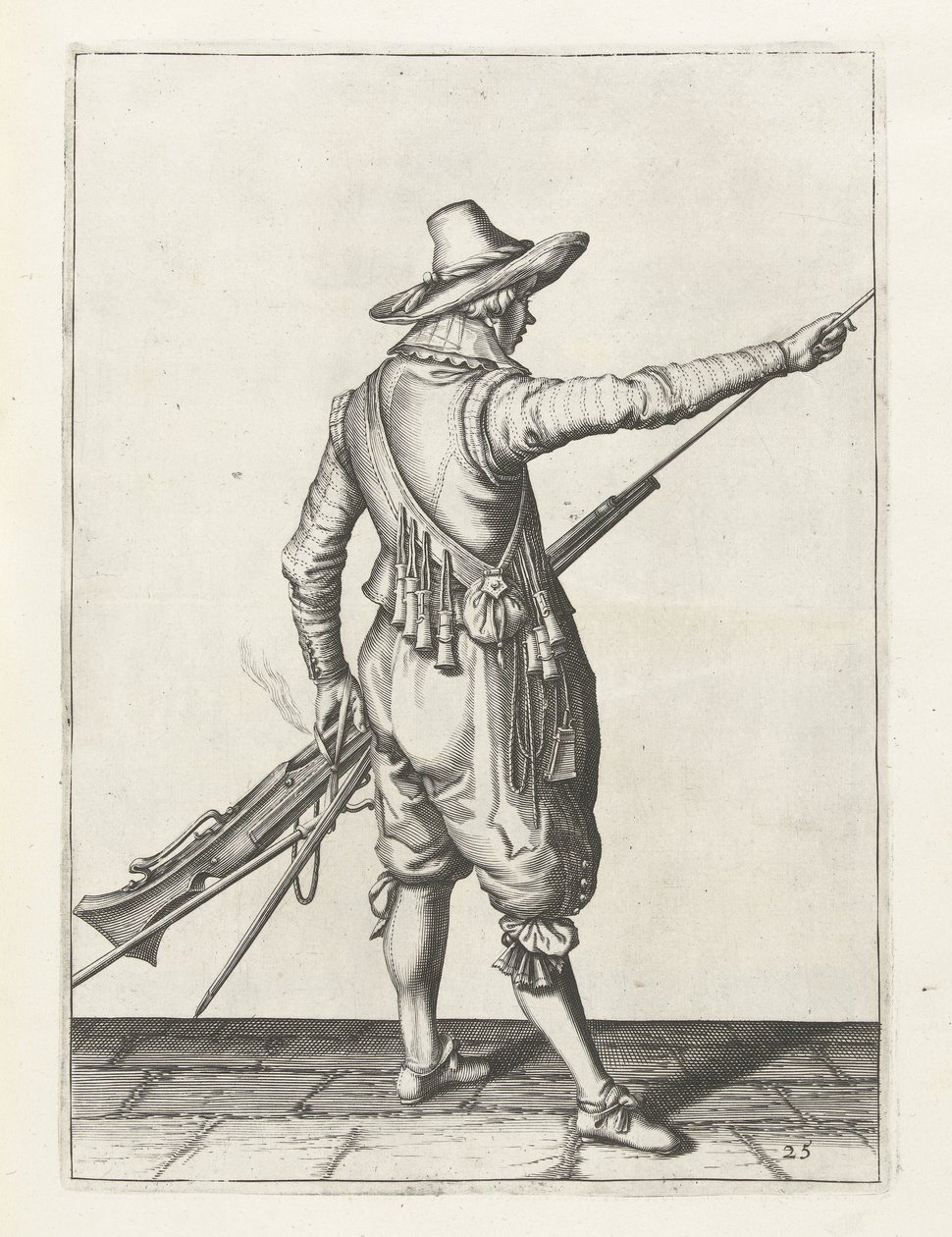 Musketeer Removing Ramrod by Jacob II de Gheyn