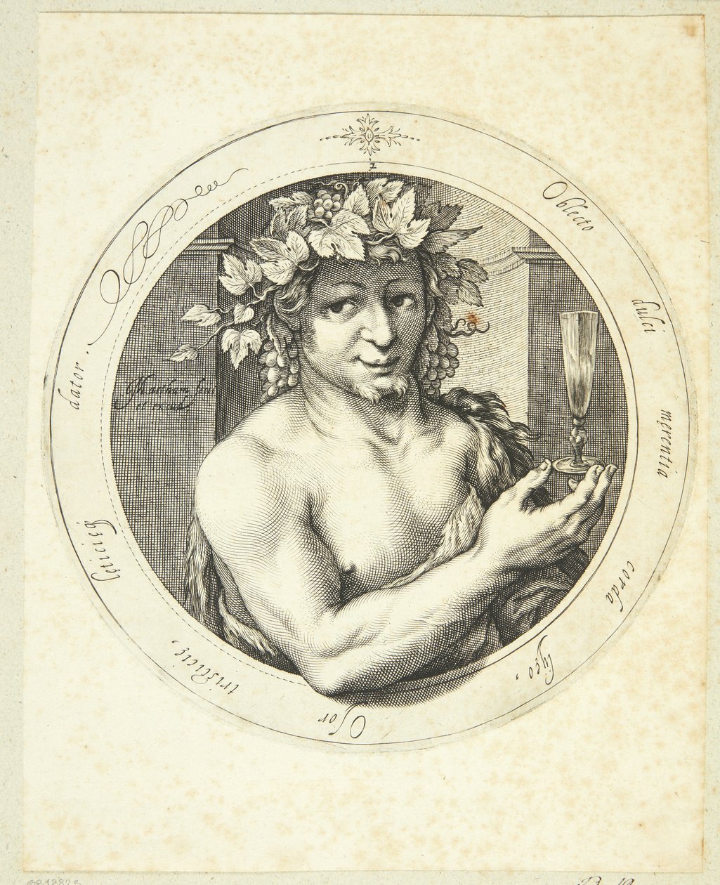 Bacchus by Jacob Matham