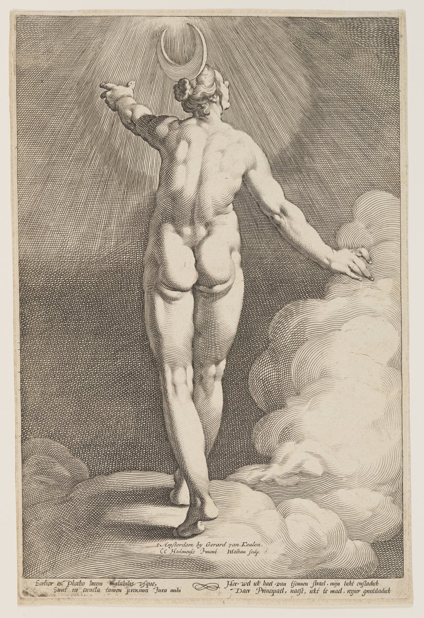 Diana in the Clouds by Jacob Matham