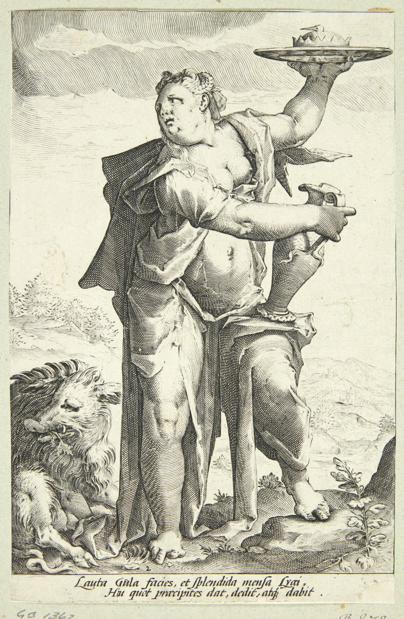 Gluttony by Jacob Matham