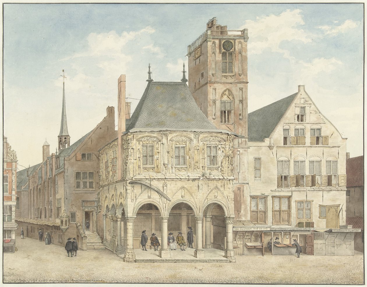 The Old Town Hall in Amsterdam by Jacobus Buys