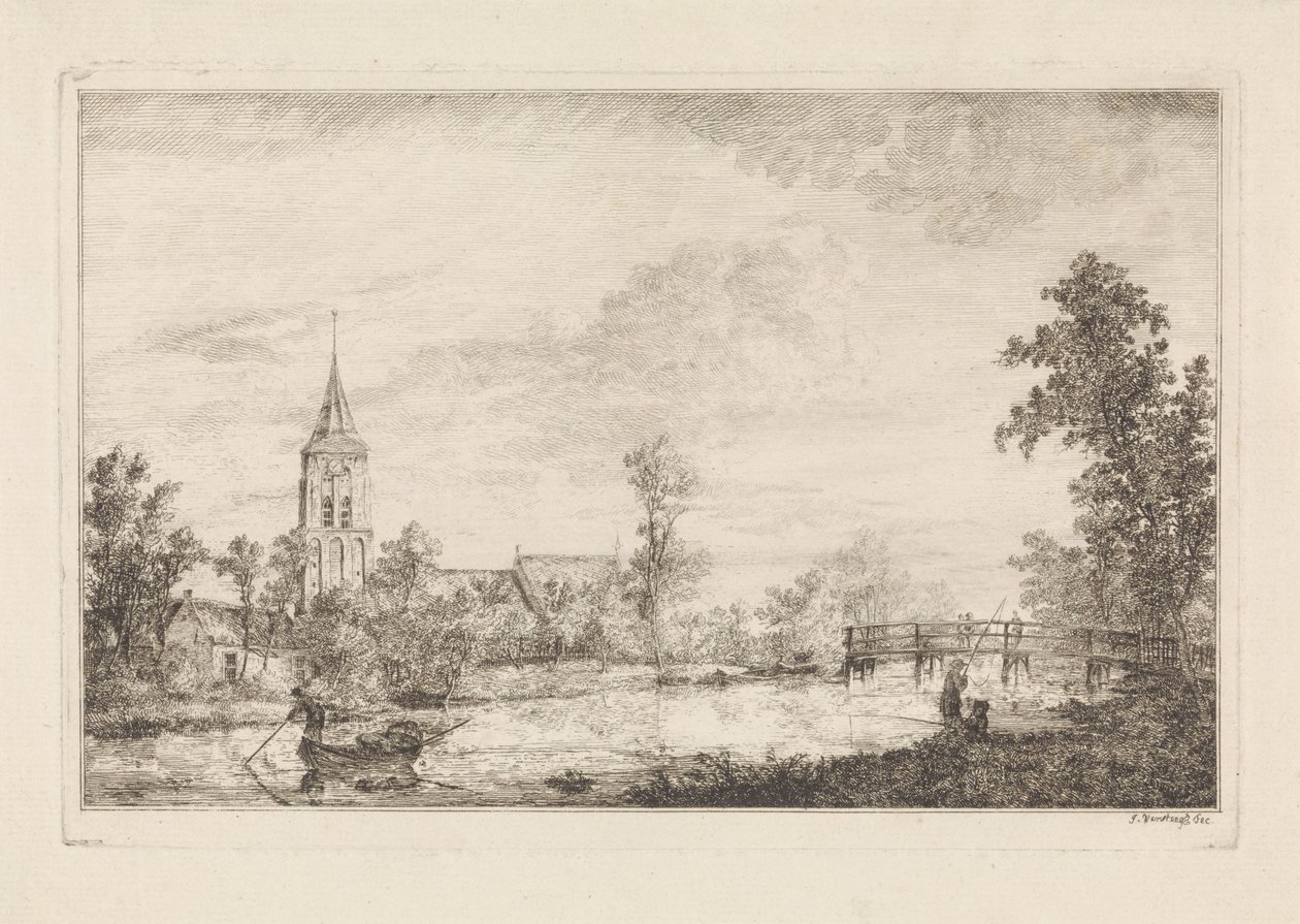 View of Bunnik by Jacobus Versteegen