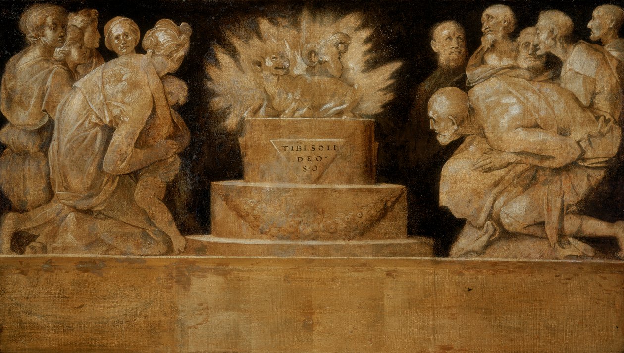 Scene of Sacrifice by Jacopo Pontormo