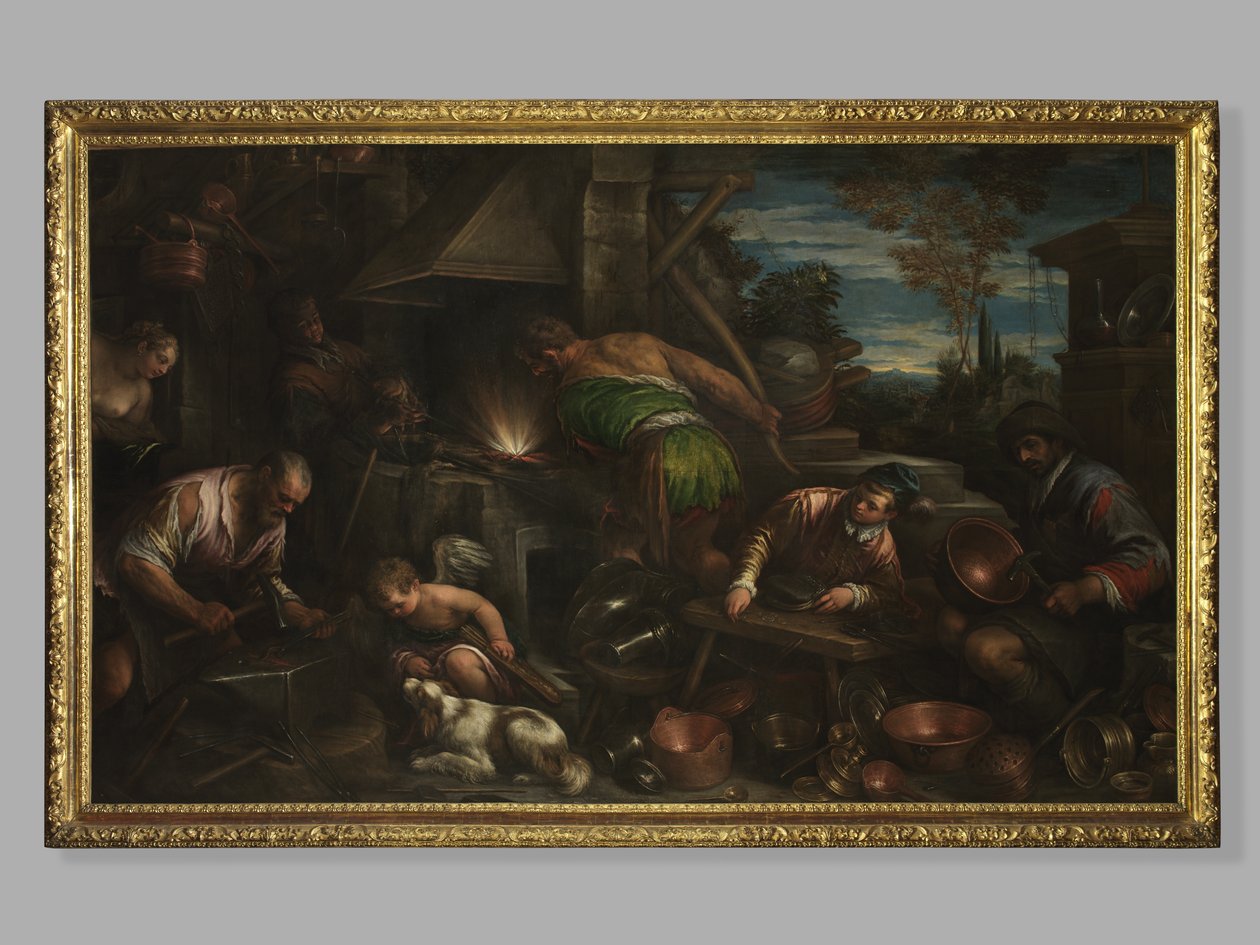 The Forge of Vulcan by Jacopo Bassano