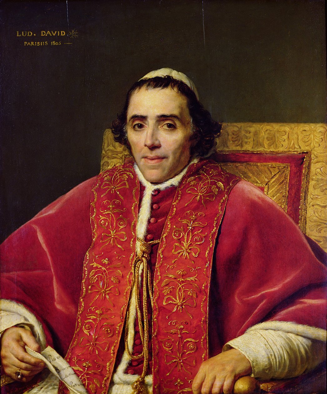 Portrait of Pope Pius VII (1742-1823), 1805 by Jacques Louis David